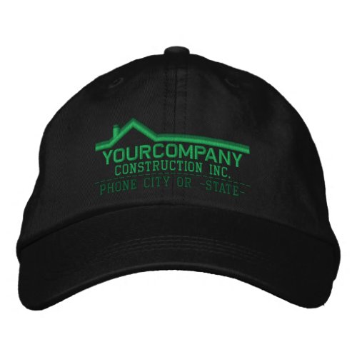 Custom Personalized for Your Construction Business Embroidered Baseball Hat