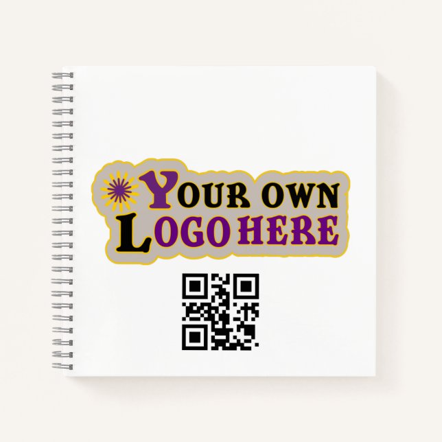 custom personalized front Logo back  text Notebook (Front)