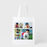 Custom Personalized Full Color Collage Photo Gift Grocery Bag