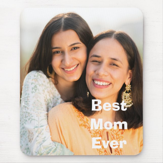 Custom personalized full photo, mothers day mouse pad (Front)