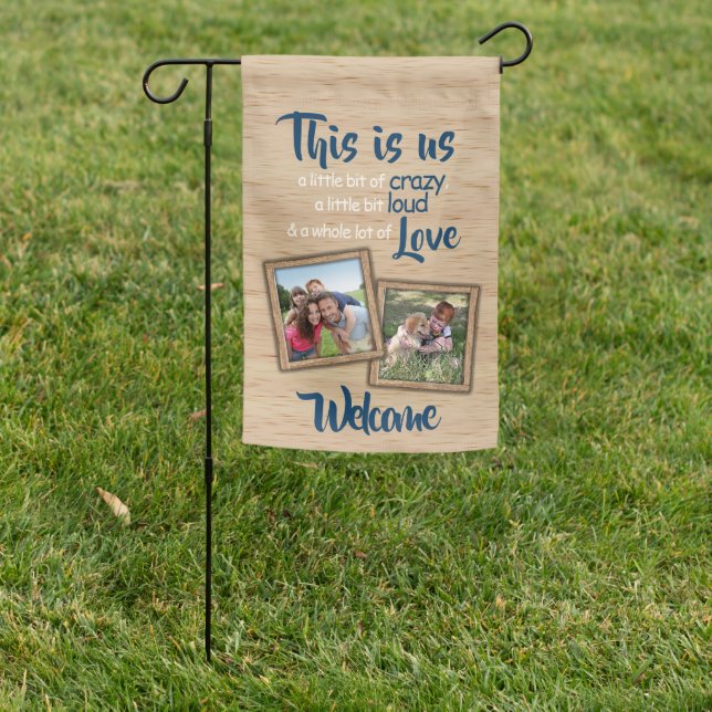Custom Personalized Funny This Is Us Family Quote  Garden Flag (In SItu)