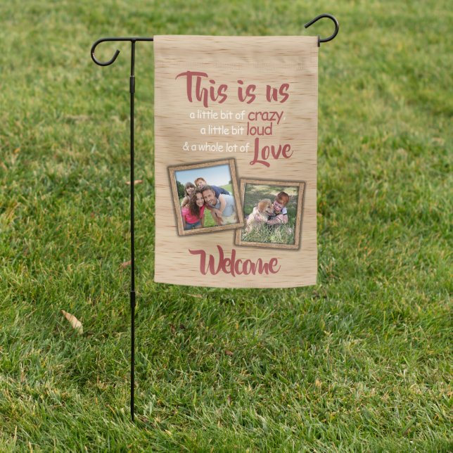 Custom Personalized Funny This Is Us Family Quote  Garden Flag (In SItu)
