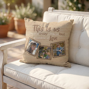 Custom Personalized Funny This Is Us Family Quote Outdoor Pillow