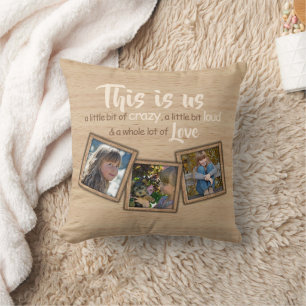 Custom Personalized Funny This Is Us Family Quote Throw Pillow
