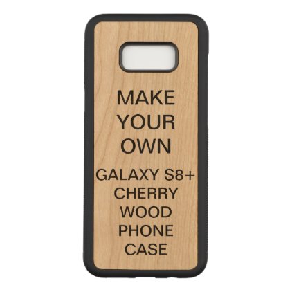 Custom Personalized Galaxy S8+ Cherry Wood Case