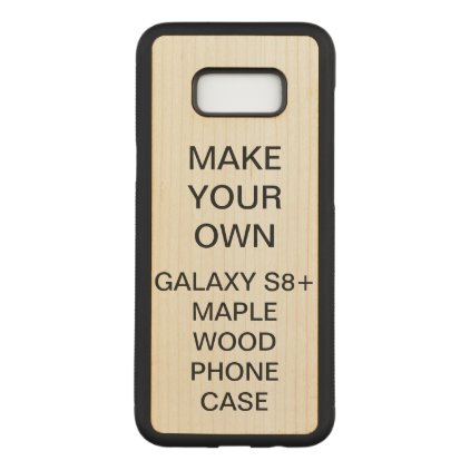 Custom Personalized Galaxy S8+ Maple Wood Case
