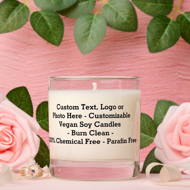 Custom Personalized Gift Candle - Sea Salt & White (Wedding)