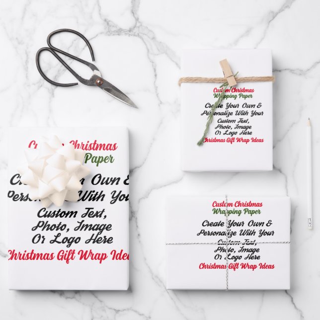 Custom Personalized Gift Wrap, Custom Birthday Wrapping Paper Sheets (Front)