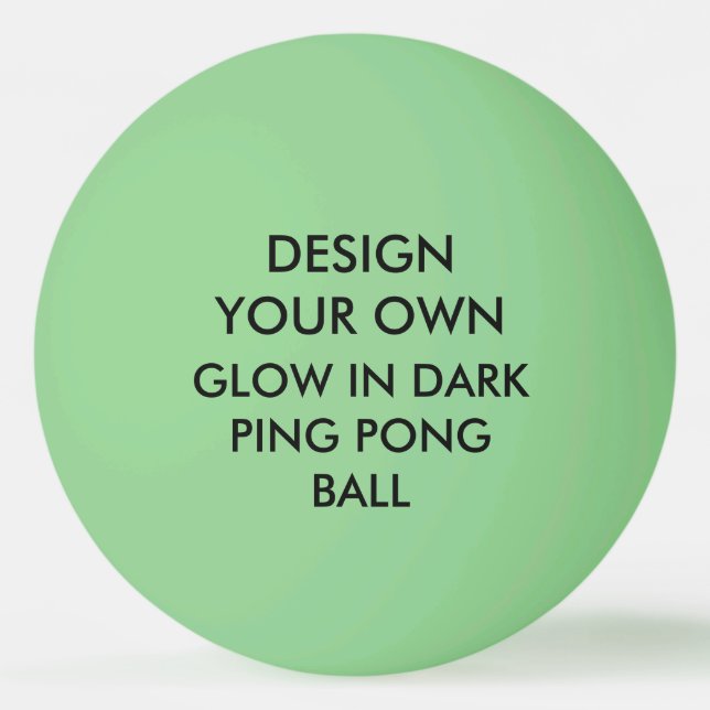 Custom Personalized GLOW IN DARK Ping Pong Ball (Front)