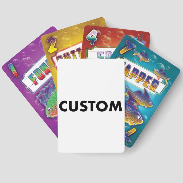 Custom Personalized GO FISH Card Game Pack (Back)