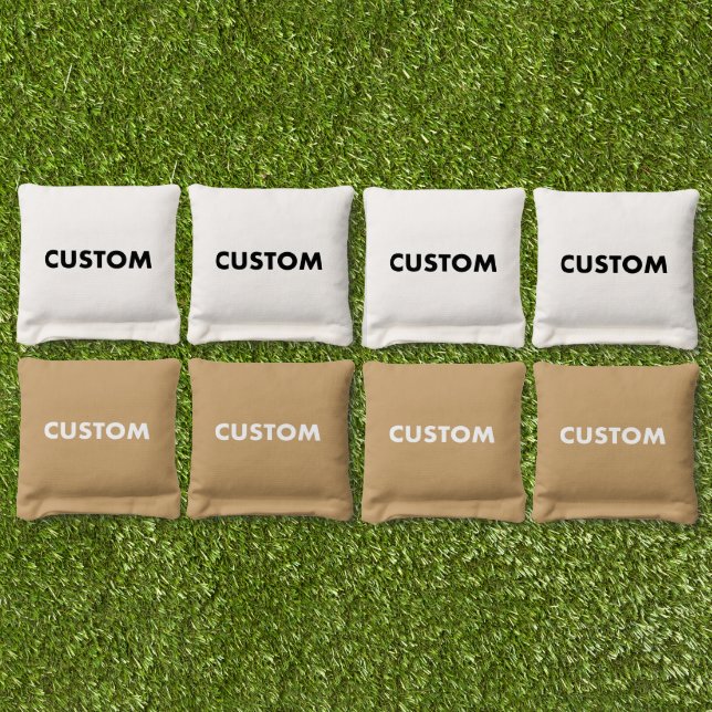 Custom Personalized GOLD Cornhole Bag Toss (Set)