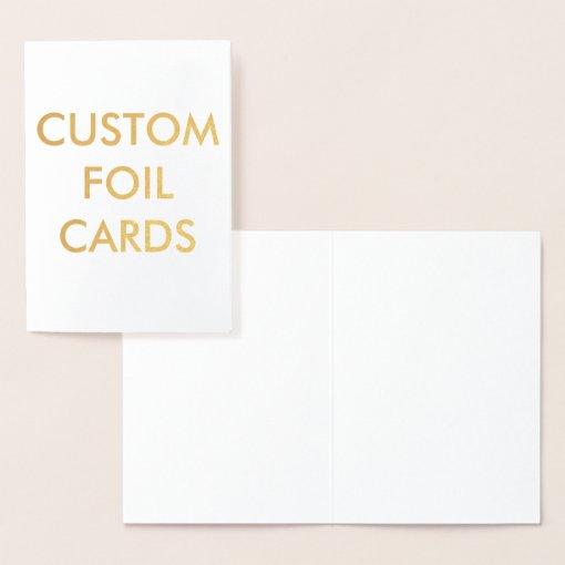 Custom Personalized Gold Foil Greeting Card Zazzle