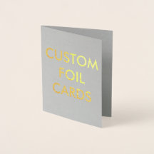 Custom Personalized Gold Foil Greeting Card