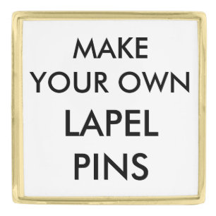 Custom Personalized Gold Plated Lapel Pin