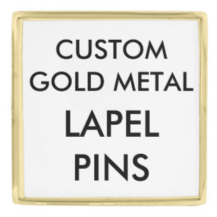 Custom Personalized Gold Plated Lapel Pin