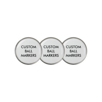 Custom Personalized Golf Ball Markers Blank by CustomBlankTemplates at Zazzle