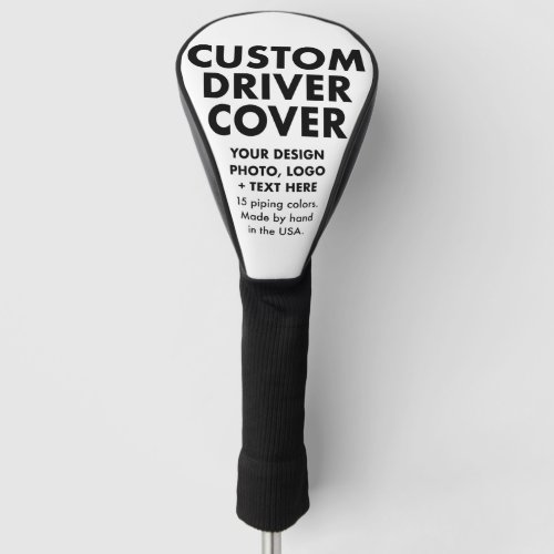 Custom Personalized Golf Driver Head Cover Blank