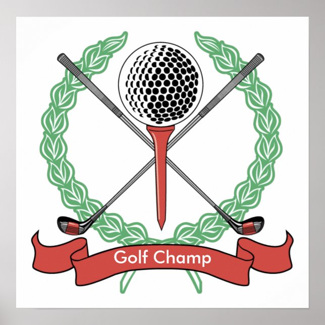 Custom Personalized Golf Posters (Front)