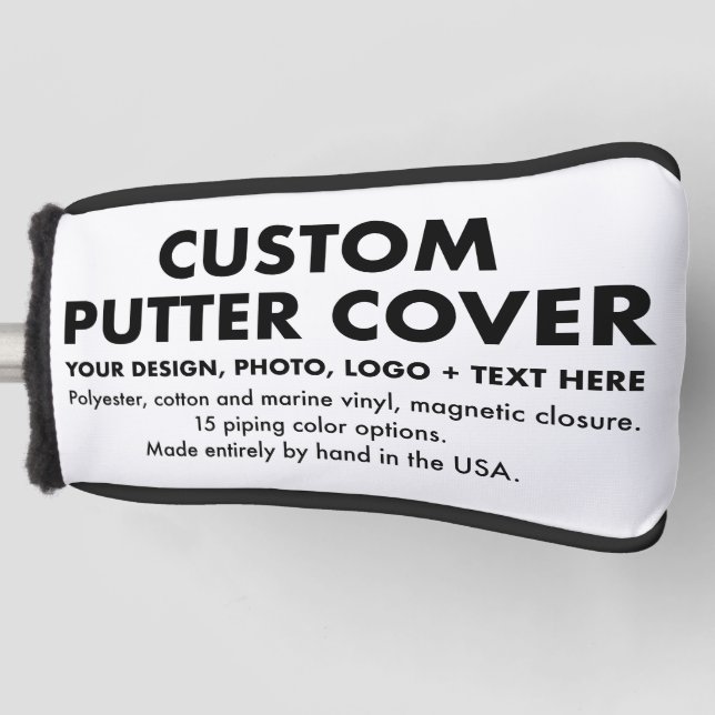 Custom Personalized Golf Putter Club Head Cover (Front)