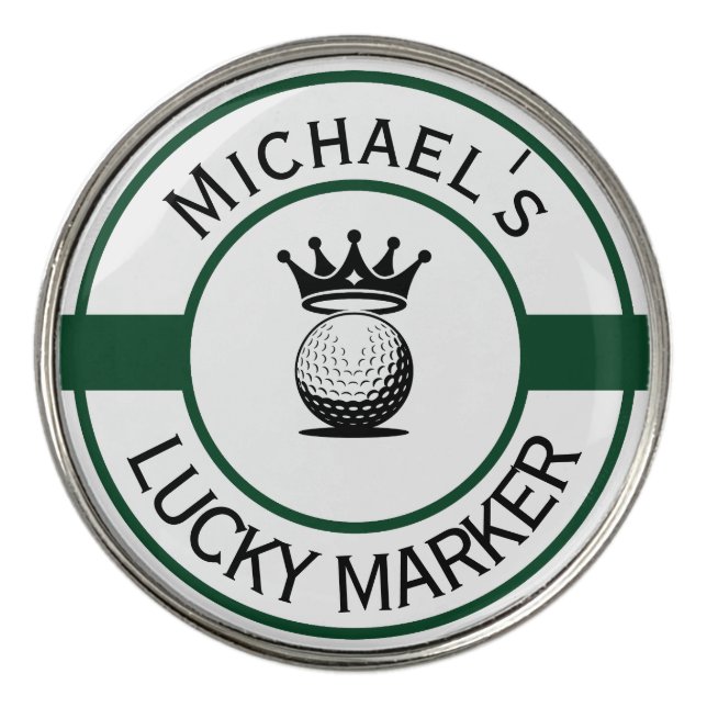 Custom Personalized Golf Theme  Ball Marker (Front)