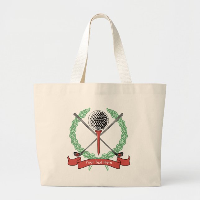 Custom, Personalized Golf Tote Bags (Front)
