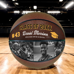 Custom Personalized Graduation Senior Photo Basketball