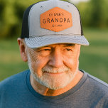 Custom Personalized Grandpa Established Date Name Leather Patch Hat<br><div class="desc">Celebrate the best grandpa with this custom leather patch hat personalized with his name and established date. This adjustable cap features a premium engraved leather patch and clean classic style. Add kids names special dates or custom text to create a meaningful keepsake he will wear with pride. Ideal for Fathers...</div>