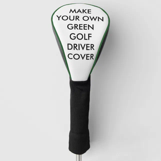 Custom Personalized Green Golf Driver Club Cover Zazzle