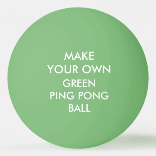 Custom Personalized GREEN Ping Pong Ball