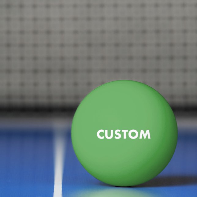 Custom Personalized GREEN Table Tennis Ping Pong Ball (Net)