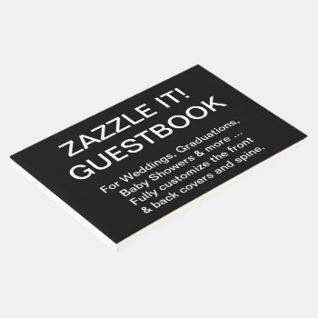 Custom Personalized Guestbook Blank Template by GoOnZazzleIt at Zazzle