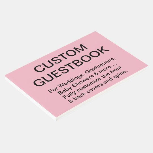 Custom Personalized Guestbook Blank Template Zazzle Com