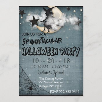Custom Personalized Halloween Party Invitation by Home_Sweet_Holiday at Zazzle