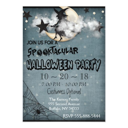 Personalized Halloween Birthday Party Invitations 10