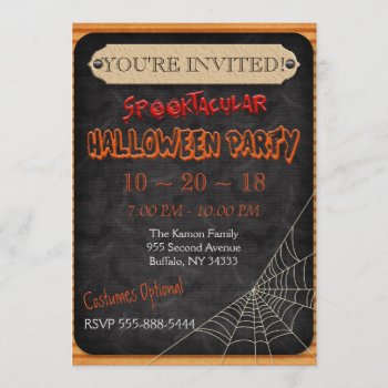 Custom Personalized Halloween Party Invitation by Home_Sweet_Holiday at Zazzle