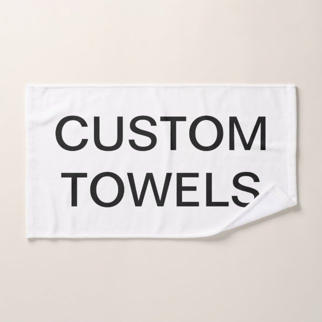 Custom Personalized Hand Towel Blank Template (Hand Towel)