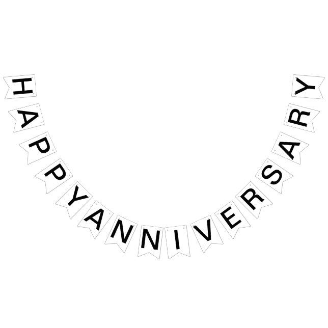 Custom Personalized Happy Anniversary Flag Bunting (All)
