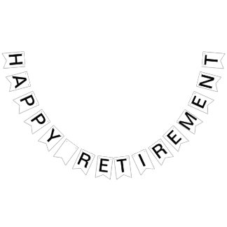 Custom Personalized Happy Retirement Flag Bunting