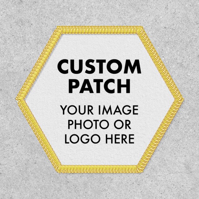 Custom Personalized HEXAGON PATCH (Front)