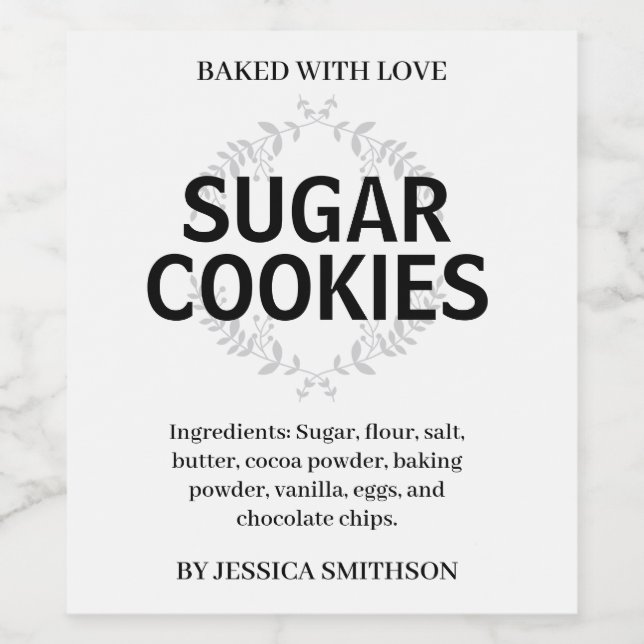 Custom Personalized Homemade label HM001_02sqv1 (Single Label)