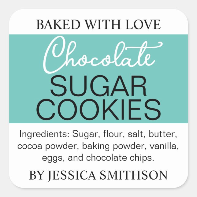 Custom Personalized Homemade label HM001_03sqv2 (Front)