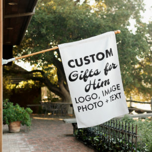 Custom personalized House Flag Gift for Men
