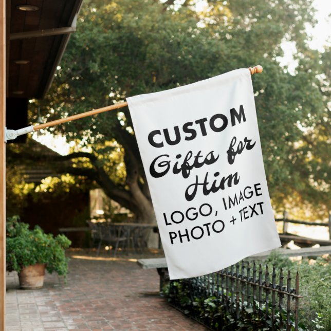 Custom personalized House Flag Gift for Men (In SItu)