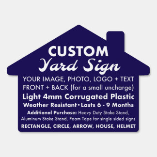 Custom Personalized HOUSE Yard Sign 24" x 18"