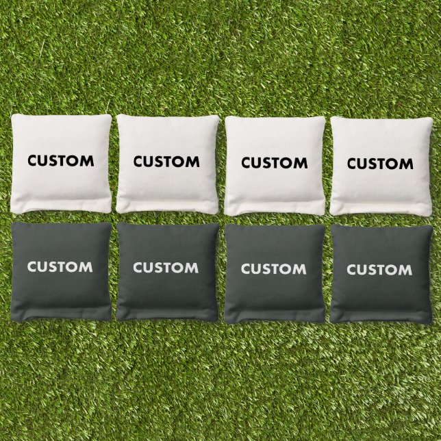 Custom Personalized HUNTER GREEN Cornhole Bag Toss (Set)