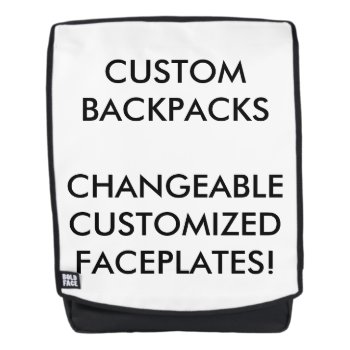 Custom Personalized Interchangeable Backpack Blank by CustomBlankTemplates at Zazzle