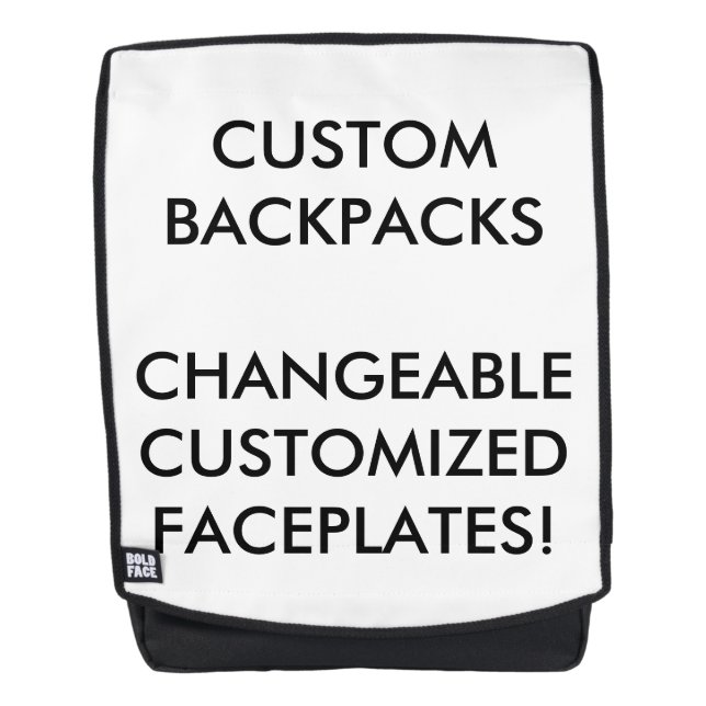 Custom Personalized Interchangeable Backpack Blank (Front)