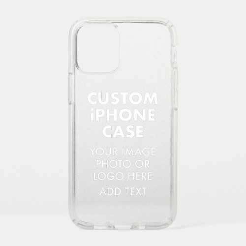 Custom Personalized iPHONE 12 MINI PRESIDIO SILVER Speck iPhone 12 Mini Case