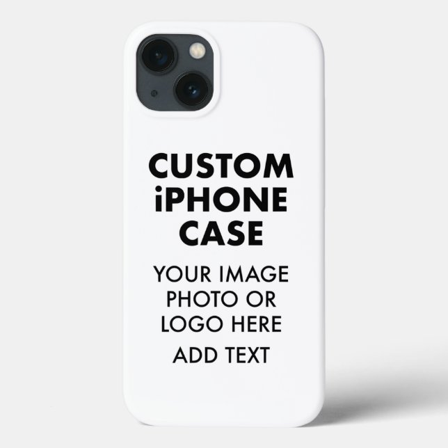 Custom Personalized iPHONE 13 BARELY THERE CASE (Back)
