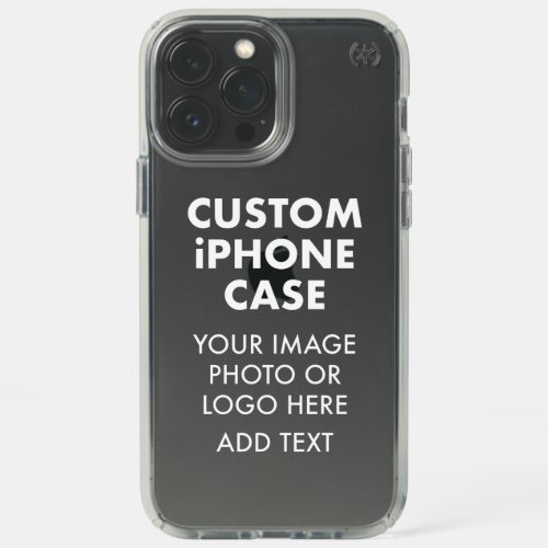 Custom Personalized iPHONE 13 PRO MAX SPECK CLEAR Speck iPhone 13 Pro Max Case
